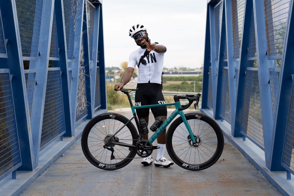 Footballer turned cyclists Sadiq Qudus has found joy in the mini competitions, like sprinting for town signs, which cycling offers and in the marginal gains which PRO’s components provide him.
